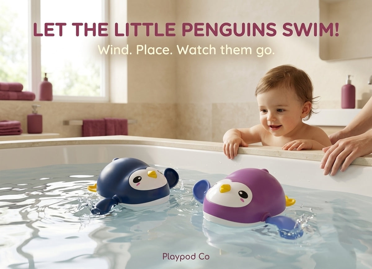 Swimming Penguin Bath Toy