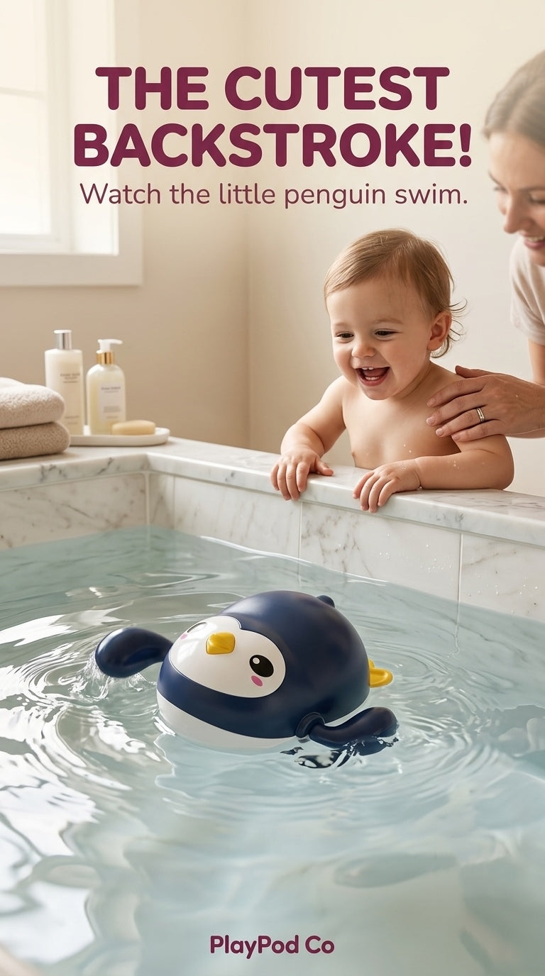 Swimming Penguin Bath Toy
