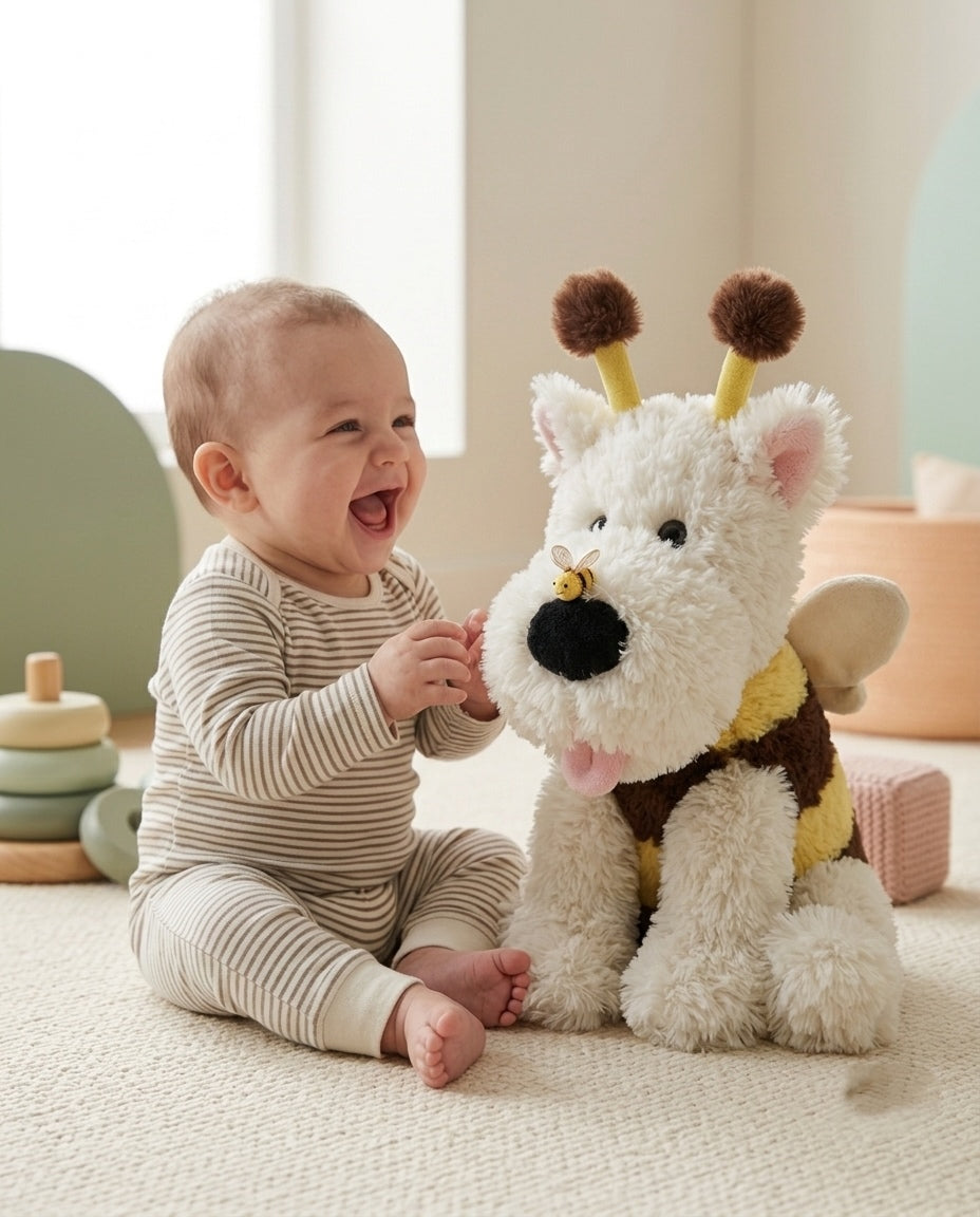 Electric Puppy & Bee Plush Toy