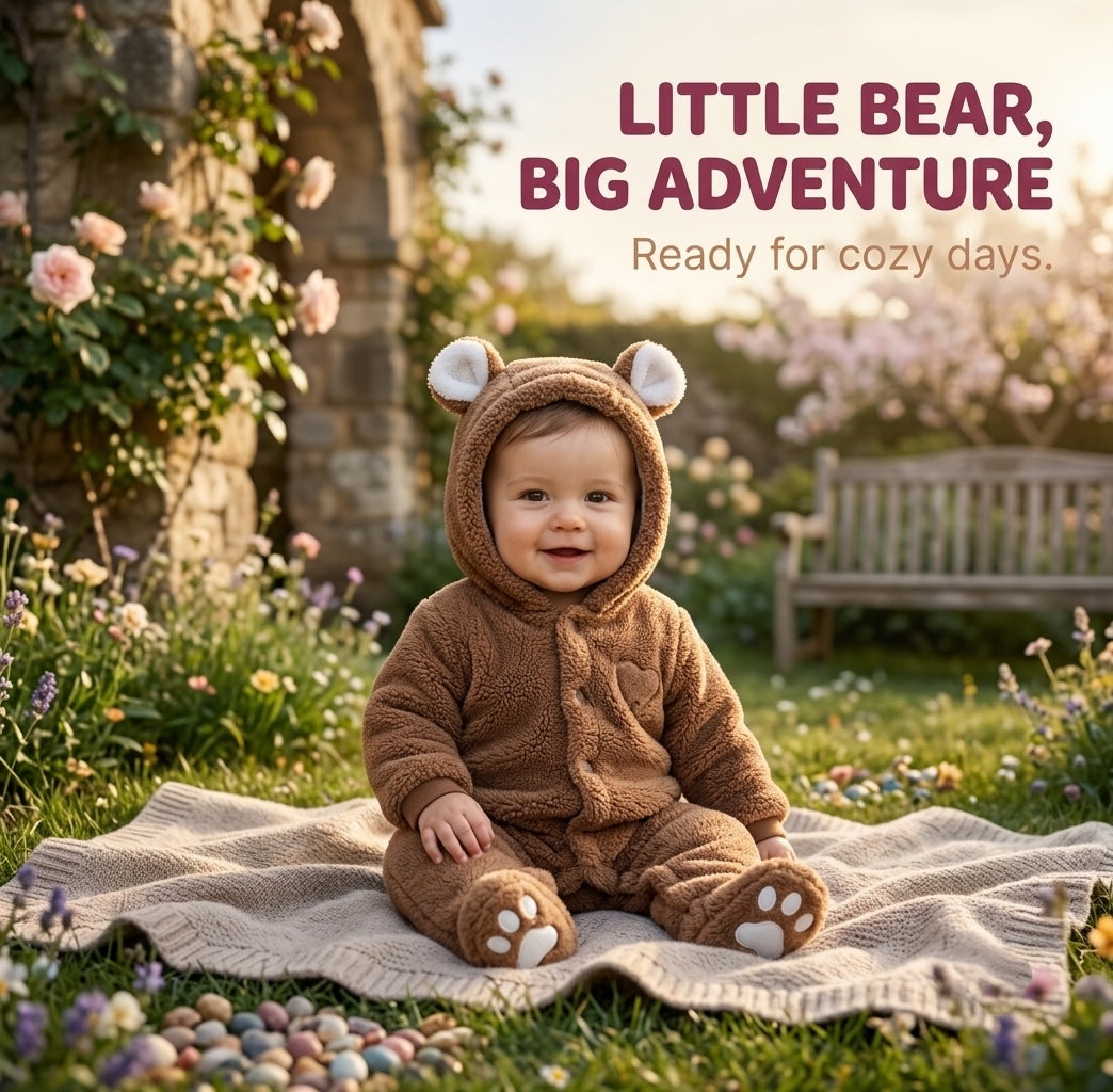 Adorable tenue bébé ourson