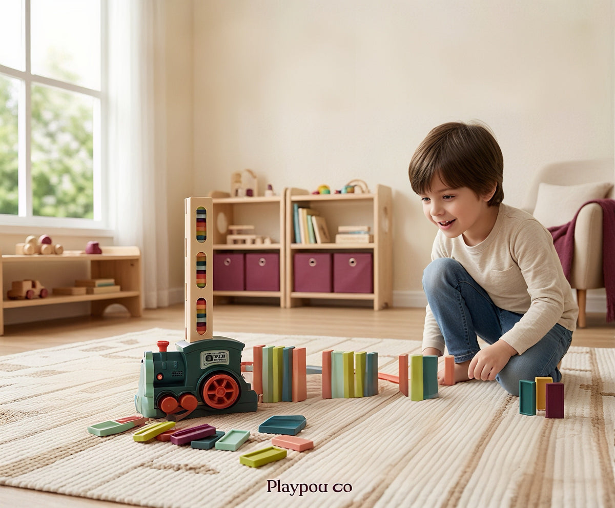Tren eléctrico de construcción