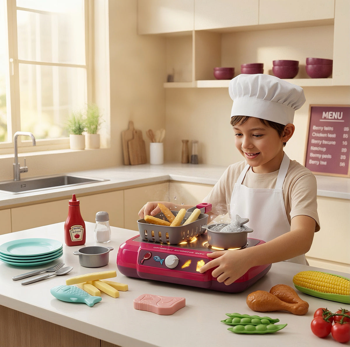 Set de mini cocina para cocinar